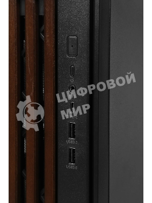 Корпус Formula V Line TimberLine T0 Black, ATX, wood+plastic front, TYPE-C*1, USB3.0*2, FRONT 3x120мм FRGB, REAR 1x120мм FRGB