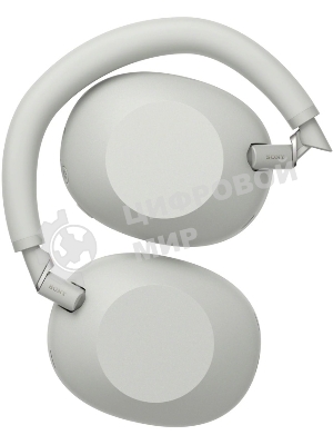 Беспроводные/проводные наушники Sony WH-1000XM6 серебро, полноразмерные, Bluetooth + проводной, адаптивное активное шумоподавление, до 40 ч