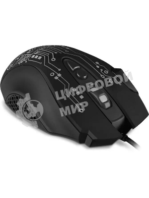Мышь проводная SVEN RX-G715 черный, 3200 dpi, USB, кнопки - 8