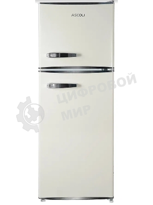 Холодильник Ascoli ARDFRY120 бежевый двухкамерный 84/36л морозилка сверху