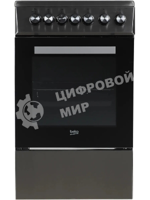 Плита электрическая Beko FSS57100GX серебристый, конфорок 4 шт, духовка 60 л, 50 см x 85 см x 60 см