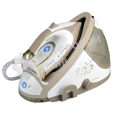 Парогенератор электрический Endever Delta-400, белый/бежевый, мощность 2600 Вт, пост. подача пара 140 г/мин, макс. паровой удар до 400 г/мин