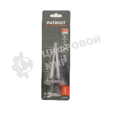 Сверло PATRIOT EXPERT по металлу ступенчатое 4-32 мм, Р6М5, упаковка блистер