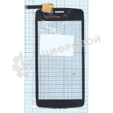 Сенсорное стекло (тачскрин) для DNS S4701, черное