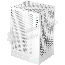 Компьютерный корпус Deepcool CH170 DIGITAL белый без БП mATX 1x120мм 1xUSB 2.0 1xUSB 3.0 audio bott PSU