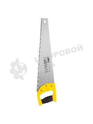 Ножовка по дереву Deli DL6850A 500мм, сталь 65Mn, шлифовка зубцов с 3-х сторон, рукоять из двухкомпонентного противоударного пластика