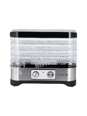 Сушилка для овощей и фруктов Galaxy Line GL 2639, черный с серебристым, с механическим управлением, 500 вт