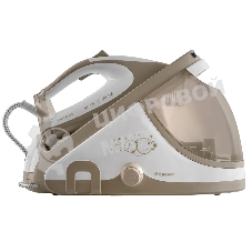 Парогенератор электрический Endever Delta-400, белый/бежевый, мощность 2600 Вт, пост. подача пара 140 г/мин, макс. паровой удар до 400 г/мин