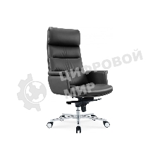 Кресло Cactus CS-LBK-AMSTERDAM черный, кожа, 120 кг, подголовник, механизм качания