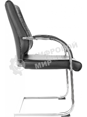 Кресло компьютерное Бюрократ T-8010-LOW-V/BLACK черный, искусственная кожа