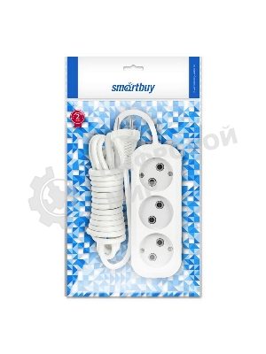 Удлинитель Smartbuy (SBE-10-3-10-N) 3 гнз х 10 м (10А/2.2 кВт, ПВС 2х1.0)