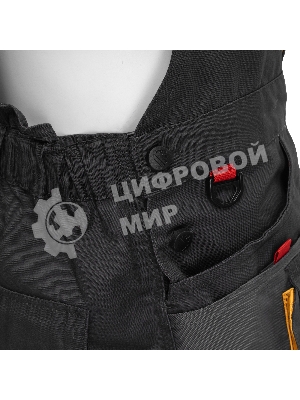 Полукомбинезон профессиональный рабочий Denzel 65% полиэстер 35% хлопок, M