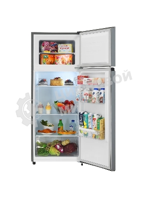 Холодильник Kraft KF-DF340S серебристый двухкамерный 164/41л морозилка сверху