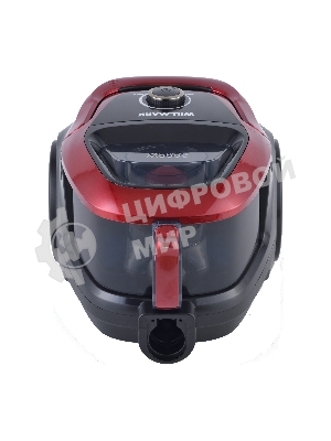 Пылесос Willmark VC-2630CYM ярко-красный, 450/2000 Вт, уборка сухая, пылесборник контейнер 2.5 л