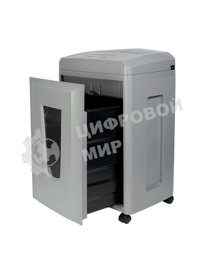 Шредер Heleos УП26-7 серый (секр.P-7) фрагменты 5лист. 26лтр. пл.карты CD