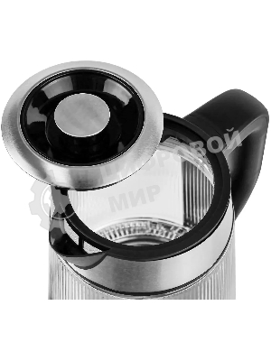 Чайник электрический Centek CT-0013 стекло, 2200 Вт, 1.8 л, серебристый