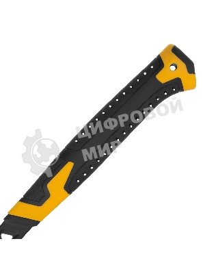 Молоток-гвоздодер Denzel 450 г, цельнокованый, боек с магнитом, двухкомп. обрезин. рук-ка