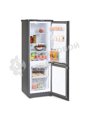 Холодильник Бирюса W418 графит двухкамерный 125/55л морозилка снизу