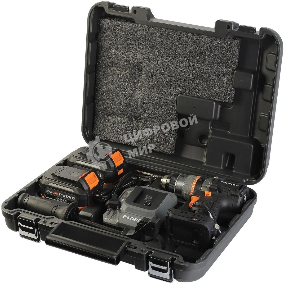 Дрель-шуруповерт Patriot BR 224UES-h, 21 В, 4 Ач, 150 Нм, бесщеточный