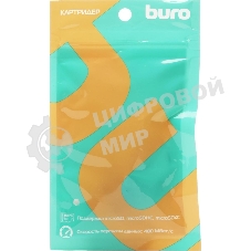 Кард-ридер Buro BU-CR-201/черный/MMC/MS/RS-MMC/SD/SDHC/USB 2.0/пластик