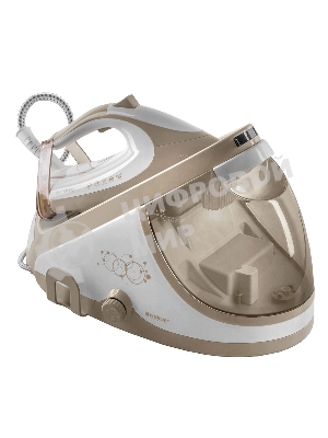 Парогенератор электрический Endever Delta-400, белый/бежевый, мощность 2600 Вт, пост. подача пара 140 г/мин, макс. паровой удар до 400 г/мин