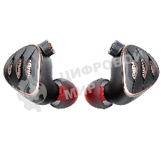 Проводные наушники FiiO FH5s черный/медный, внутриканальные, Jack 3.5/2.5/4.4 мм, сменные штекеры