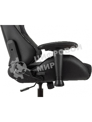 Кресло Бюрократ VIKING 4 AERO BLACK EDITION черный, экокожа, 120 кг, механизм качания