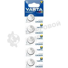 Батарея Varta Energy CR2025 BL5 Lithium 3V CR2025 (5шт) блистер