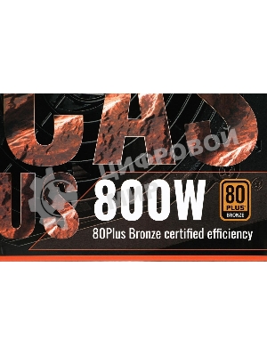 Блок питания Aerocool/Formula KCAS-800W, 800Вт, PLUS 80 PLUS Bronze, 120мм, черный