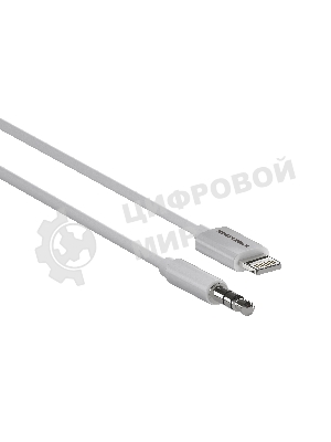 Кабель аудио MORE CHOICE (4610196409820) UK28i AUX 3.5мм Lightning 8-pin 1м, белый