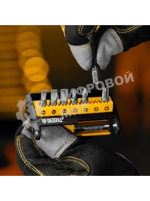 Набор бит с магнитным держателем Denzel S2, 8 шт.