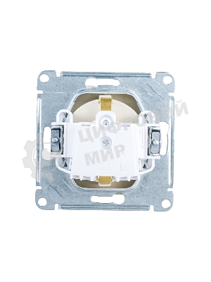 Механизм розетки 1-м СП AtlasDesign с заземл. защ. шторки 16А алюм. SchE ATN000345