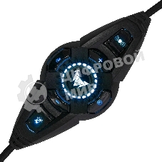 Гарнитура Crown CMGH-3101 чёрный/синий, проводная, подсветка