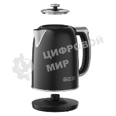 Чайник электрический Galaxy Line GL 0360 1.7 л, 2200 Вт, черный корпус: нерж.сталь/пластик