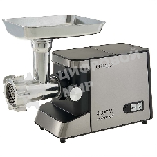 Мясорубка электрическая DELTA LUX DE-605M черный, 4500 Вт, 2.8 кг/мин, реверс, защита от перегрузки, насадки - 5