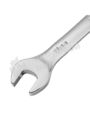 Ключ комбинированный трещоточный Denzel 16 мм, CrV, матовый хром