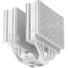 Кулер для процессора PCCooler RZ620 WH (260W, 4-pin PWM, 158мм, Al/Cu, 6x6мм, 2x120мм, 86.73CFM, 32dBA, 1800RPM, S: 1851/1700/1200/115X, AM5/AM4, белый)