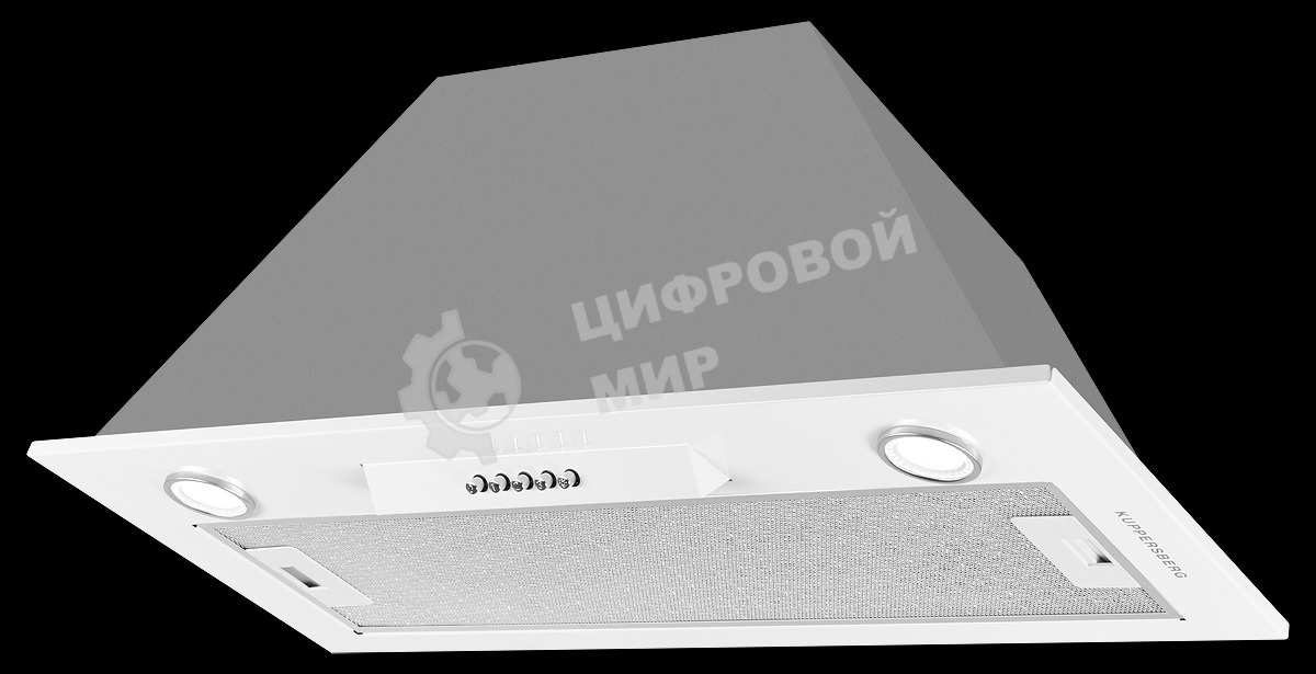 Вытяжка встраиваемая Kuppersberg Inlinea 70 WX белый/нержавеющая сталь, 70 см, 1300 куб. м/ч, 41 дБ