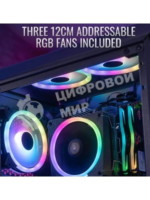 Компьютерный корпус Aerocool/Formula Gladiator Duo-G-BK-v1 черный без БП ATX 3x120мм 2xUSB3.0 audio bott PSU