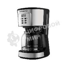 Кофеварка капельная Maunfeld MF-722S серебристый/черный, исп. кофе - молотый, 1.5 л, 900 Вт.