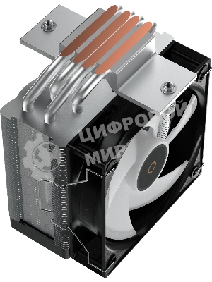 Кулер для процессора Ocypus Gamma A40 BK ARGB Digital, 100мм ARGB FAN, Top Display Panel, 4 HEAT PIPES, 4-PIN PWM, 600-2400 RPM, 29.5DBA, HYDRO BEARING, LGA115X/1200/1700/18XX, AM4/AM5