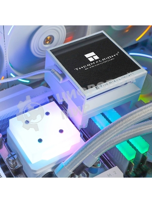 Водяное охлаждение для процессора Thermalright Hyper Vision 360 (360mm, LED, White, ARGB/Fans: 3x120mm, 69CFM, 27dBA, 2150RPM/Pump height 68mm, 6400RPM, Rad thickness 27mm/S: 1700, 1200, 1851, 115X, 2011, 2066, AM5, AM4)