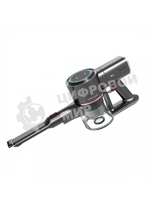 Пылесос вертикальный BQ VCA1000W серый/красный, питание от аккумулятора, 160 Вт, уборка сухая/влажная, пылесборник 0.5 л, работа от АКБ max 50 мин