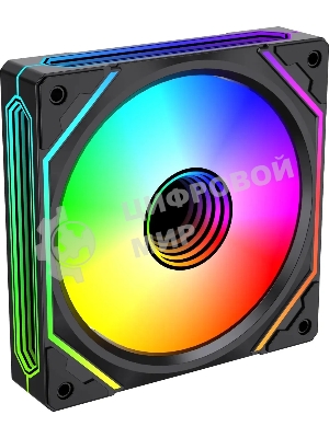 Вентилятор для корпуса Bloody BD-CF120ARGB5 LCD ARGB черный, 120 мм, 1600 об/мин, 26 дБ, 4 pin