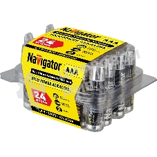 Элемент питания алкалиновый Navigator AAA/LR03 NBT-NE-LR03-BOX24 (уп.24шт)