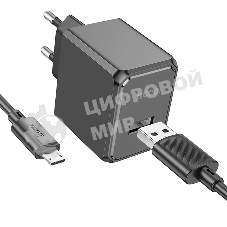 Сетевое зарядное устройство HOCO (6942007603584) для micro USB CS11Am, черный