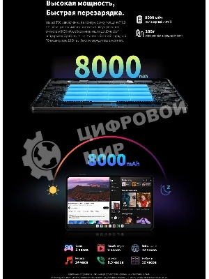 Планшет Teclast T60 8/256Gb серый