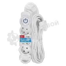 Удлинитель Smartbuy (SBE-16-3-07m-ZS) 3 роз х 7,0 м - белый