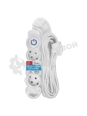 Удлинитель Smartbuy (SBE-16-3-07m-ZS) 3 роз х 7,0 м - белый