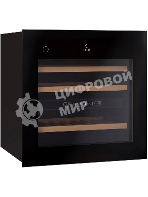 Винный шкаф LEX LWD6036BL dual zone PP 1-нокамерн. черный (CHAT500008)